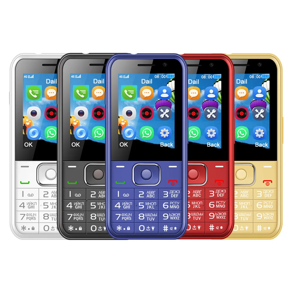 2G 3G 4G telefoni neri Multi-feature 1.77 pollici 2g Feature Phone vecchio cellulare ML2001