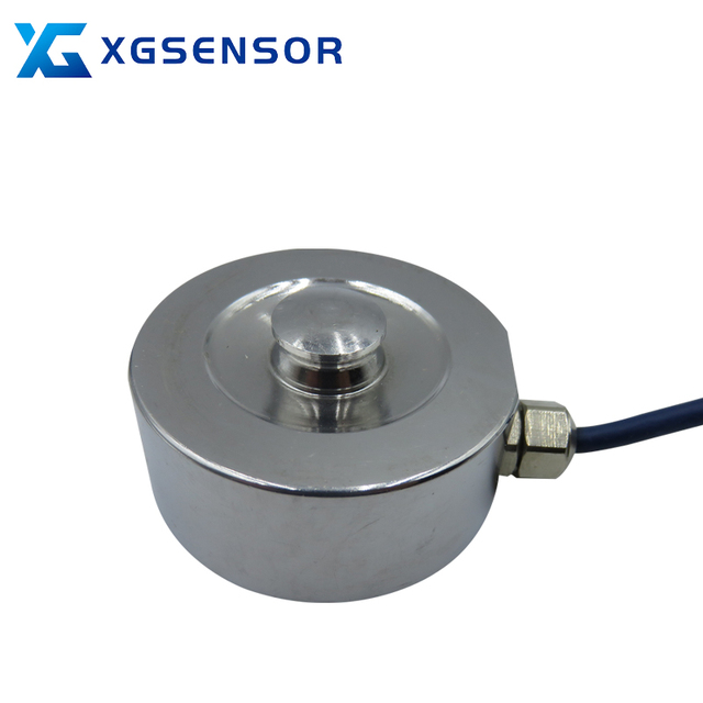 Manufacturer High-precision Stainless Steel Compression Load Cells Force Sensors Disc Load Cell Sensor 1000kg Capacity 0.05%
