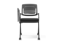 Chaise de formation pliable pour étudiants avec tablette d'écriture et roulettes amovibles pour salle de classe et salle de réunion