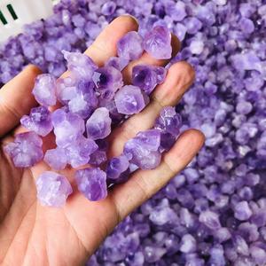 คริสตัลธรรมชาติขนาดเล็ก ดอกอะมีทิสต์ จุดปลายดอกอะมีทิสต์ดิบ สำหรับการบำบัด - Product Image 3