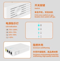 Livraison rapide OEM 13500mAh Mini DC UPS 5V/9V/12V QC 3.0 12 heures d'autonomie monophasé pour routeur WiFi