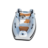 Bateau pneumatique rigide en fibre de verre RIB 300C pour pêcheurs particuliers et magasins nautiques