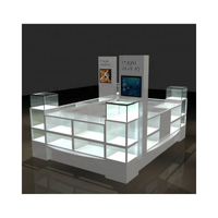 Comptoir de Présentation de Bijoux en Aluminium Moderne pour Magasin, Petit Meuble de Caisse, Vitrine de Bijouterie avec Verre