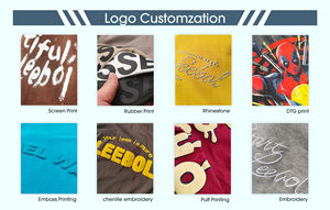 T-shirts décontractés amples à manches courtes pour hommes, couleur unie, col rond, en coton, pour <span class=keywords><strong>le</strong></span> sport et la gym, avec logo personnalisé, vente chaude - Product Image 3