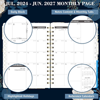 Buku Agenda Diary Happy Planner yang Dapat Disesuaikan, Jadwal Mingguan dan Bulanan dengan Stiker Tab Kantong Kertas Gratis