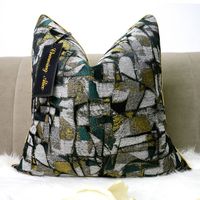 18x18 pouces carré luxe oreiller haute velours Jacquard décoratif literie jeter coussin taie d'oreiller