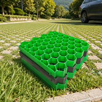 Dawnview HDPE Haute résistance 500*500*40mm Pavés en nid d'abeille en plastique pour allée extérieure, parking, travaux de terrassement