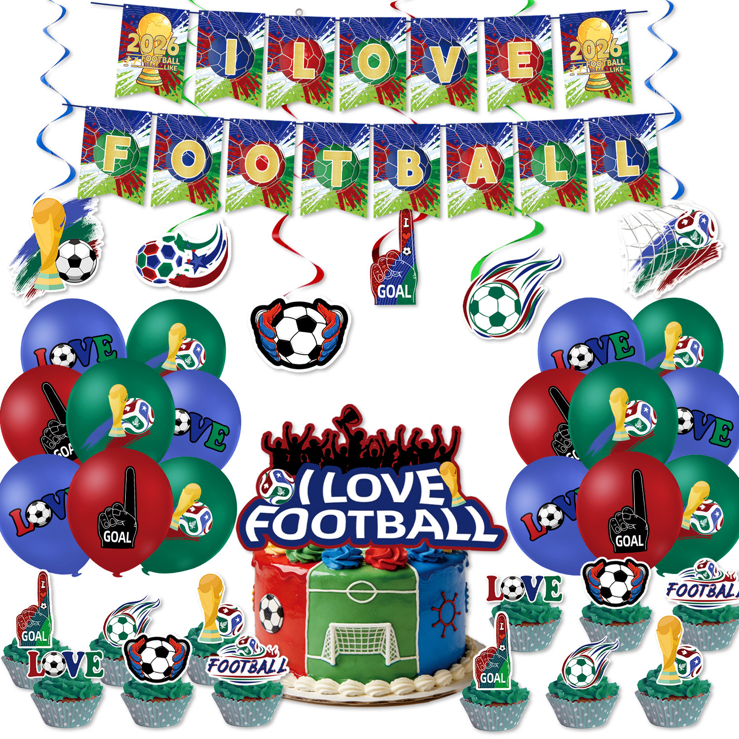Thème de football, ensemble 4