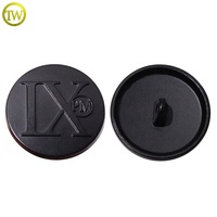 Boutons décoratifs imperméables pour vêtements, boutons personnalisés avec nom gravé, boutons en alliage métallique pour accessoires de chemise