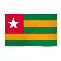 Fabricant professionnel de contrôle de qualité standard ISO du drapeau du Tchad Fournisseur fiable pour tous les drapeaux nationaux du monde