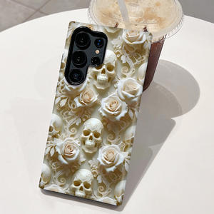 2 in 1 doppio strato pellicola rigida Cover posteriore del telefono per Sasmung S21 S22 S23 S24 S25 Ultra Ghost Design Halloween Cover regalo del telefono - Product Image 5