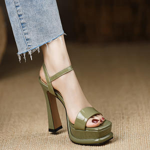 Chaussures de mariée en cuir souple de qualité supérieure, style mocassins, collection été-automne 2026, chaussures décontractées à talons hauts Mary Jane à la française - Product Image 1