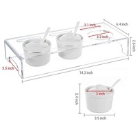 Étagère à épices en acrylique pour tiroir de cuisine, rangement de bouteilles d'assaisonnement pour cuisinière, présentoir de condiments