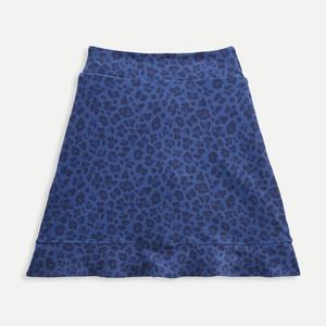 Jupes de golf de créateur en denim d'hiver, ajustées, légères, à volants néon, à bords festonnés, avec effet ventre plat - Product Image 5