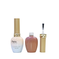 Flacons de vernis à ongles en gel UV vides de 10 ml, petits contenants en verre avec design personnalisé, étiquette privée, flacons de vernis à ongles en gel