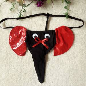 Caleçons pour hommes avec poche en forme d'éléphant, caleçons longs à poche U, caleçons taille basse, <span class=keywords><strong>string</strong></span>, tanga amusant et sexy - Product Image 3