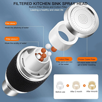 Vente directe d'usine 360 degrés pivotant 3 Modes robinet de cuisine adaptateur de robinet aérateur pulvérisateur accessoire robinet tête de pulvérisateur