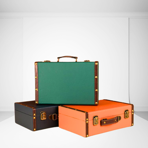 Vintage Style Retro Travel Luggage Luxury Fashionable Handcrafted Wood <strong>Suitcase</strong> Secure <strong>Locks</strong> Lightweight Classic Trolley Bag - Product Image 4
