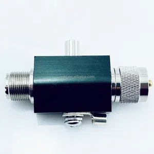 0-3Ghz UHF RF Connector Male PL259 To Female Jack Bulkhead SO239 Lightning Arrester Surge Protector