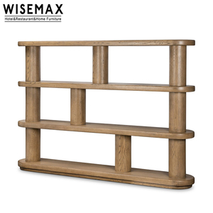 WISEMAX mobili casa moderna soggiorno sala da esposizione libreria in legno massello scaffali aperti libreria per casa Hotel - Product Image 6