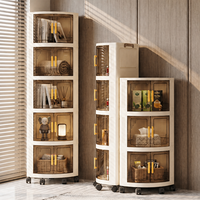 Boîte de rangement multi-usages pour espaces étroits, armoire de rangement mince pour réfrigérateur et salle de bain, organisateur gain de place sur roulettes