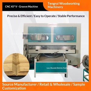 Luggage gift wine box semi-automatic <b>double</b> V slot machine solid wood <b>photo</b> <b>frame</b> 45 degree angle cutting machine - Product Image 1