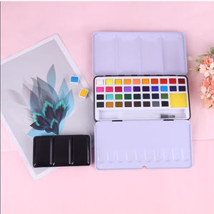 Caja de hojalata de gran oferta, pastel de acuarela, <span class=keywords><strong>cartel</strong></span> de acuarela, caja de pintura de Color - Product Image 3