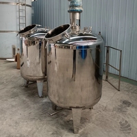 Cuve de mélange en acier inoxydable 100L-1000L avec agitateur homogénéisateur, contrôle automatique, chemise chauffante et chauffage électrique