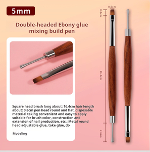 Stylo de sculpture en silicone à double tête pour nail art, outil professionnel de gaufrage pour salon de manucure, fournisseur de pinceaux pour nail art - Product Image 5