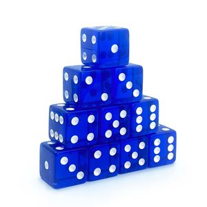 Dados Acrílicos Transparentes Grandes Cuadrados con Esquinas Redondeadas D6 de 19 mm para Craps, Artículos para Fiestas, Juegos de Mesa - Product Image 4