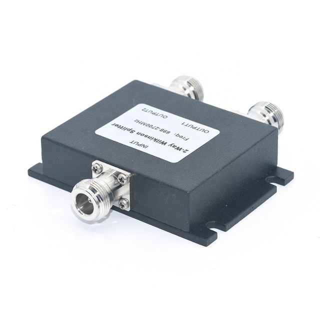 RF Splitter 698-2700 MHz 2 3 4 Way Power Splitter N Female Connector Wilkinson Power Divider for Signal Repeater