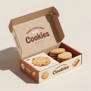 맞춤형 식품 등급 골판지 상자 케이크 비스킷 도넛 및 마카롱용 엠보싱 산업 포장 - Product Image 6