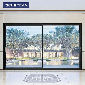 Porte coulissante extérieure RICHOCEAN, double vitrage, étanche, économie d'énergie, en aluminium, pour patio, portes en verre pour villa - Product Image 3