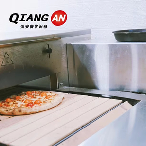 Horno de cocción rápida de 450 grados para cinta transportadora de piedra de pizza napolitana y Armenia para cocción de 90 segundos para uso en panadería - Product Image 1