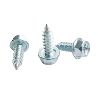 M6 M8 M10 Serrated Hex Flange Machine Screws Grade A, Zinc Plated Steel Self-locking Fasteners for Industrial Rack Installation