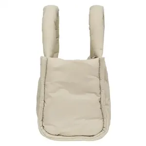 Custom Woman Quilted Grid Handbag Puffy Down Shoulder Bag Puffer Tote Bag