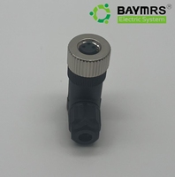 BAYMRS Connecteur femelle 3 broches M8 90° °   Connecteur Circulaire Expédié de l'Usine