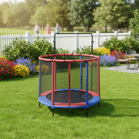 Mini trampoline certifié ASTM Zoshine avec barre de maintien et filet de sécurité, équipement d'entraînement à l'équilibre pour enfants et tout-petits en intérieur