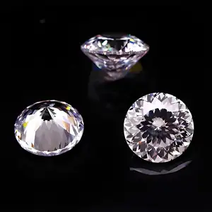 Portuguese Cut Moissanite Stone 8.0mm 1Cart 2Carat 3Ct Round Shape VVS White Bird's Nest Shape Moissanite Diamond