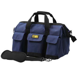 Sac à outils étanche à large ouverture, sangle d'épaule réglable, 20 poches, grande capacité, compartiments multiples, fermeture éclair, rembourré - Product Image 1