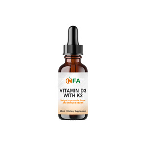 Custom Label Vitamin D3 K2 Liquid Drops Helps Support Muscle Function and Maintain Bone Health Multivitamin <b>Supplement</b> - Product Image 1