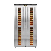 Industriële roestvrijstalen voedseldroger met grote capaciteit, 116 trays, verstelbare timer (0-24 uur), temperatuurregeling (30-90°C)