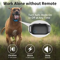 Wiederauf ladbare Remote Beep Vibration der Eigenmarke Humane Shock Modi Pet Dog Trainings halsband