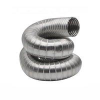 Conduit d'air flexible en aluminium, ventilation CVC, extensible, en aluminium pur, semi-rigide, flexible