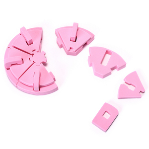 Support d'entraînement en plastique rose pour nail art, support réutilisable pour présentation de faux ongles, idéal pour la formation en manucure et l'utilisation en salon - Product Image 5