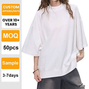 Camiseta Personalizable con Logotipo, Calidad Superior, Lisa, Gruesa, Hombros Caídos, 100% Algodón, Venta al por Mayor, Impresión, Bordado para Hombre - Product Image 1