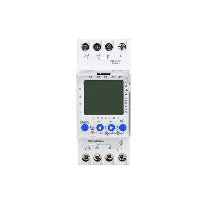 AHC812 220V 2 Channels weekly programmable digital timer