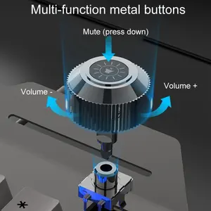 Clavier mécanique XUNSVFOX K90 en métal pour dropshipping, sensation mécanique - Product Image 1