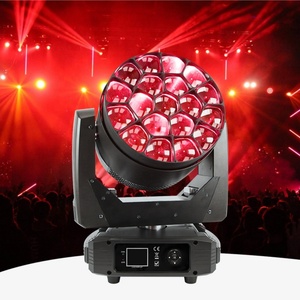 Luz Móvil de Alta Calidad al por Mayor, 19 Piezas, 25w LED, Zoom, RGBW, Efecto Ojo de Abeja Grande - Product Image 1