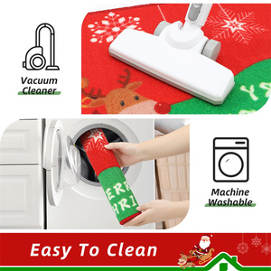 Lavable a máquina <span class=keywords><strong>Navidad</strong></span> Dector Santa Claus cocina corredor y esteras juegos antideslizante más largo cocina piso Mat - Product Image 5